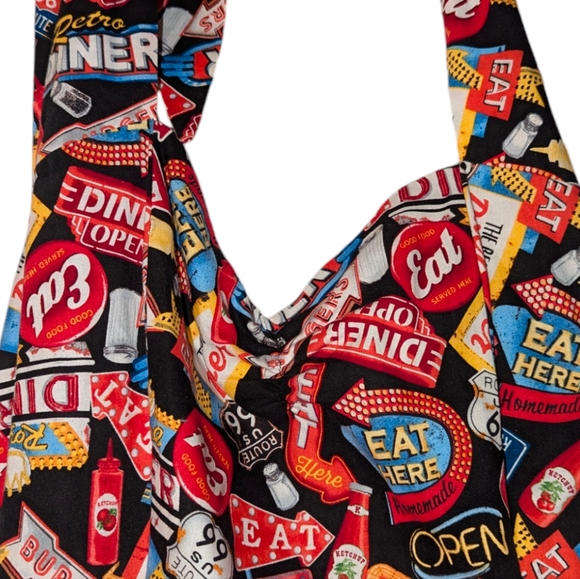 Dollz & Dames Rockabilly Diner Halter Fit & Flare A Line Skater Mini Dress XL - Picture 6 of 8